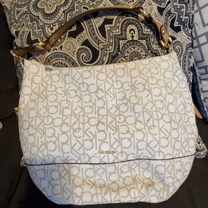 Calvin Klein Signature Tote in Almond NWT